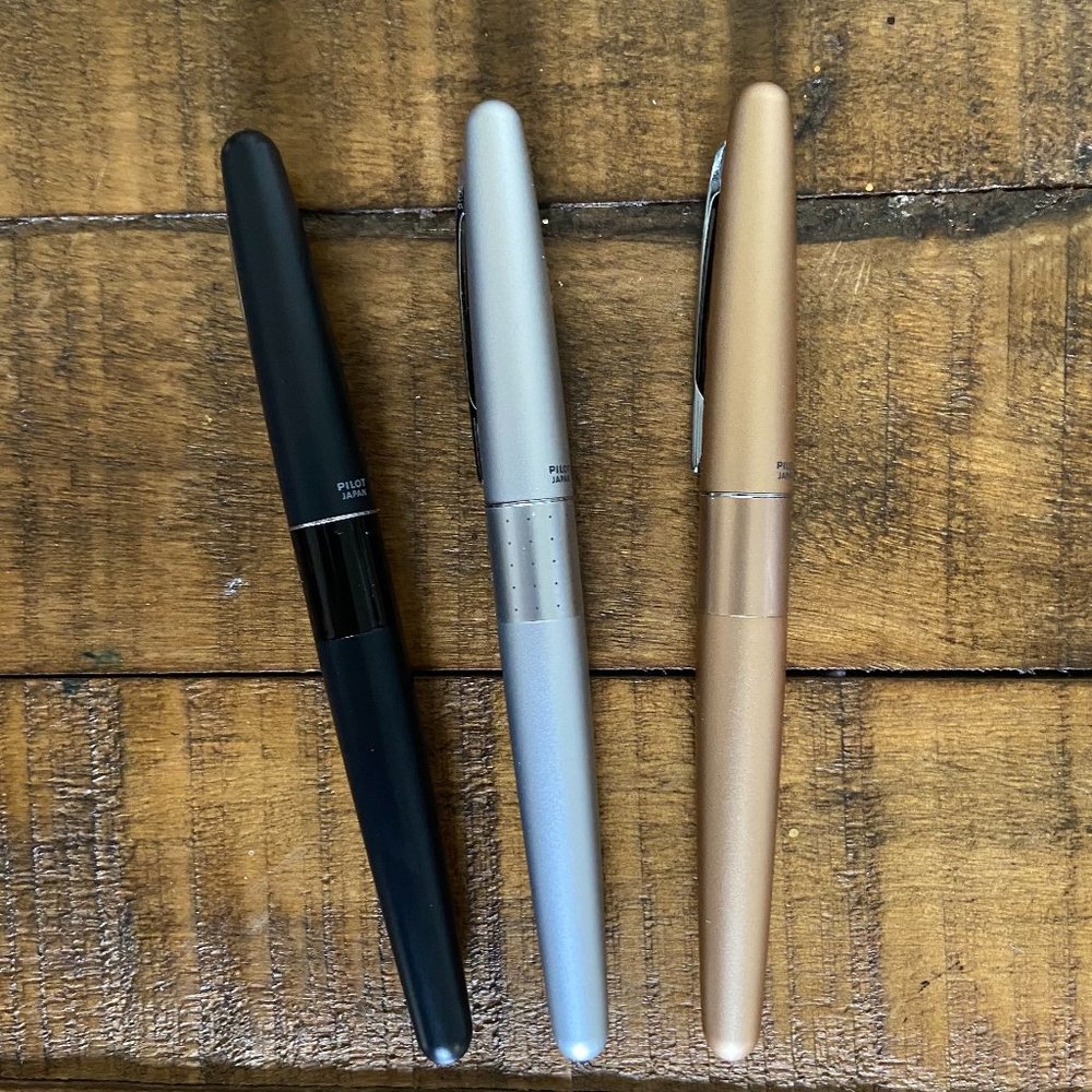 Set of Three Pilot Metropolitans (Fine and Extra Fine Nibs)